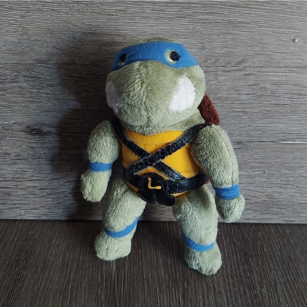 Teenage Mutant Ninja Turtles Leonardo 1989 Plush 10" Mirage Studios Playmates